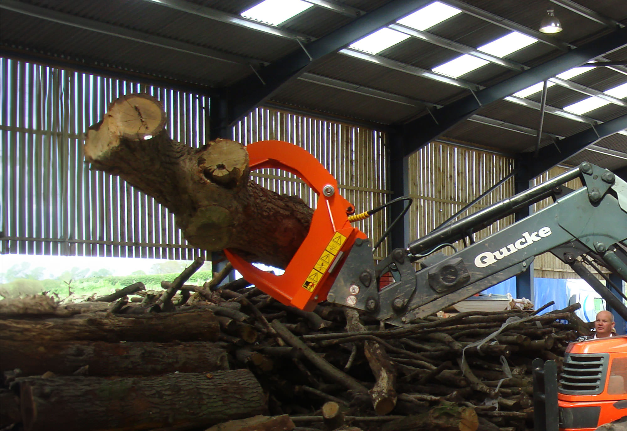 Ryetec Klaw Timber Firewood Handling Forestry Loading Grapple For Loaders And Telehandlers