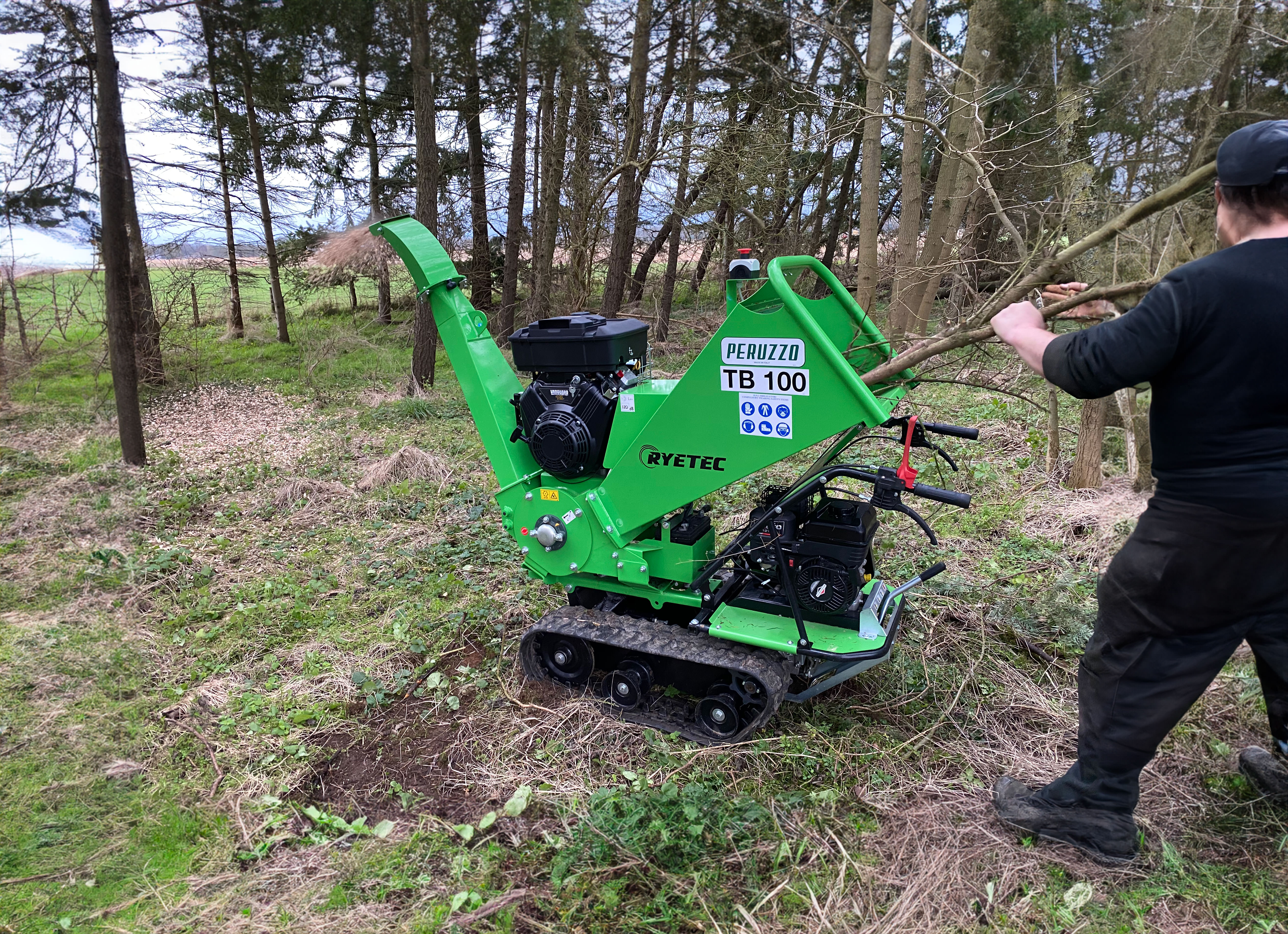 Ryetec Peruzzo TB100C Tracked Chipper