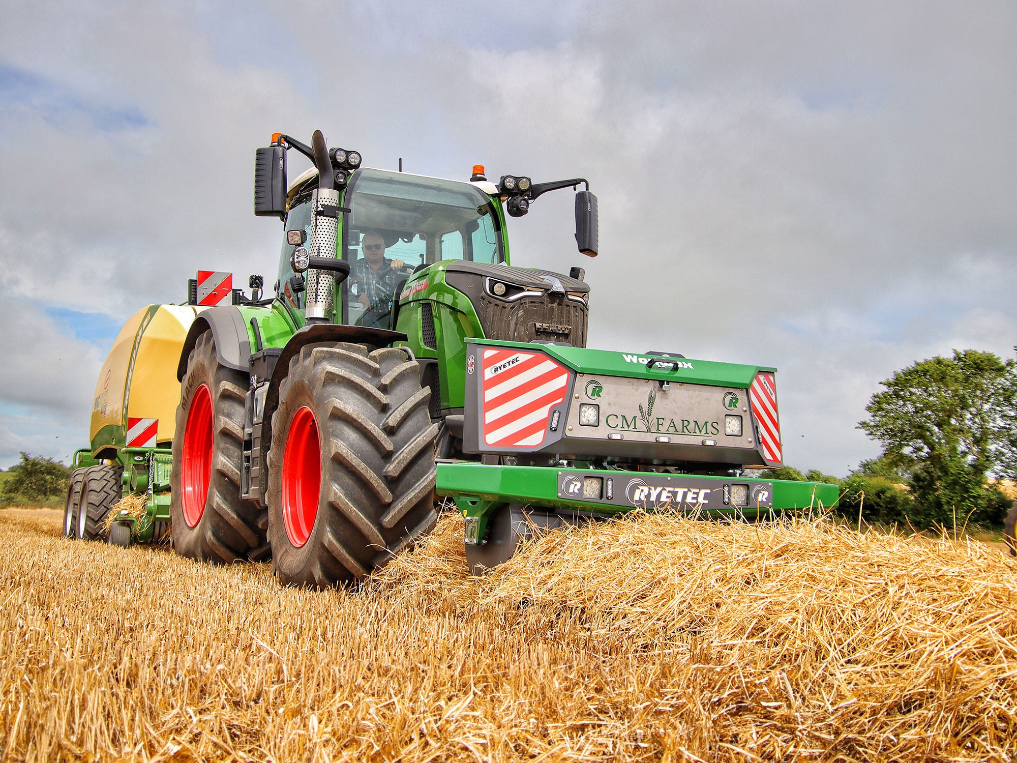 Ryetec 3 Point Linkage and Workbox Mounted Swath Roller